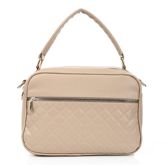Cafe Box Crossbody Bag with Zipper