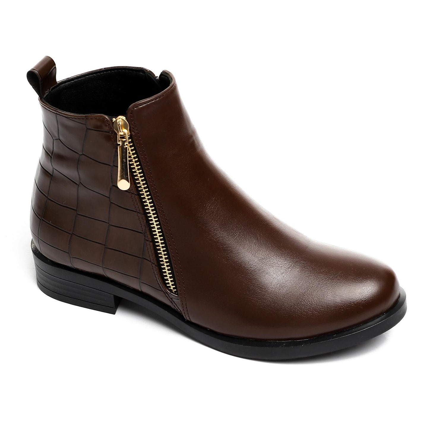 Side Zipper Ankle Boot