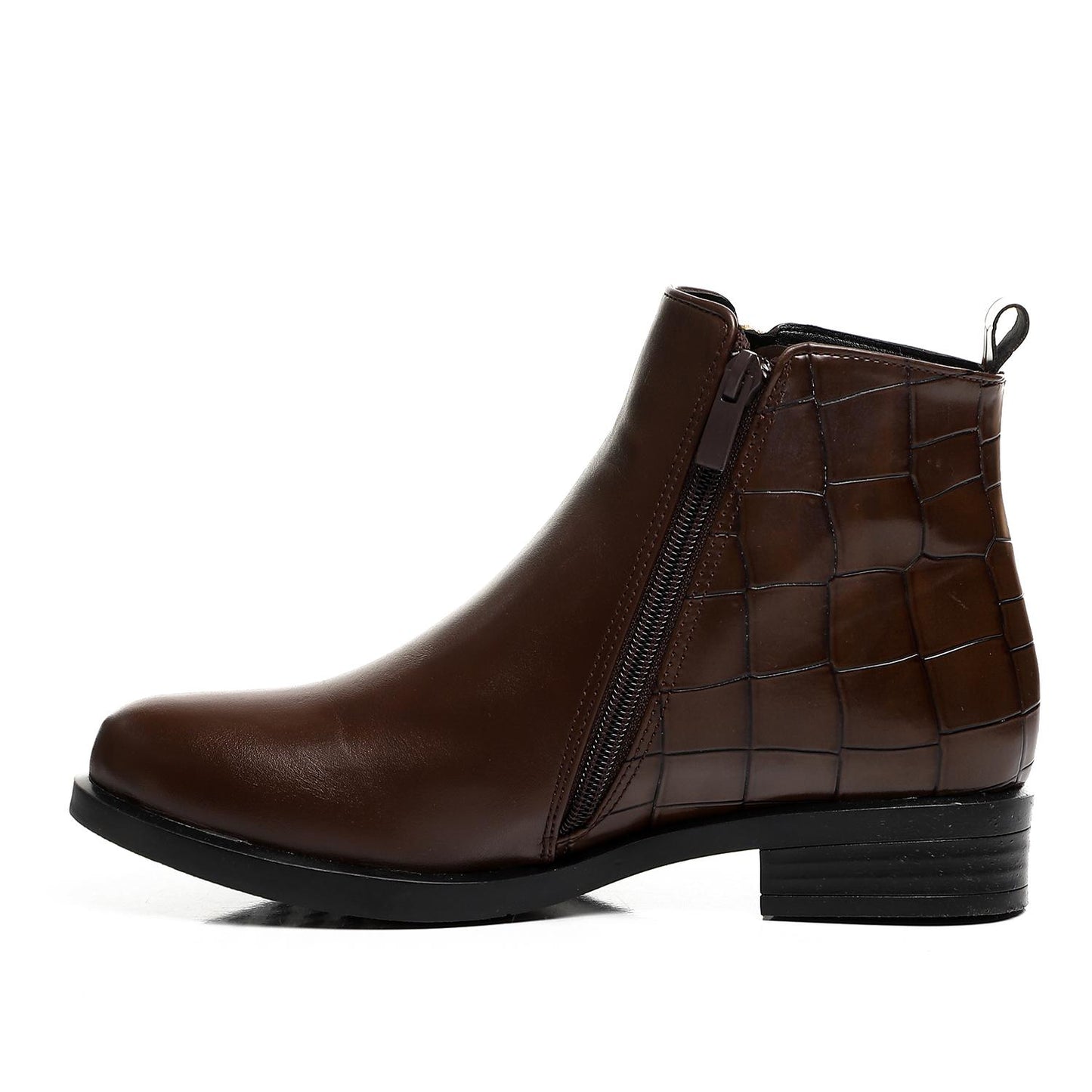 Side Zipper Ankle Boot
