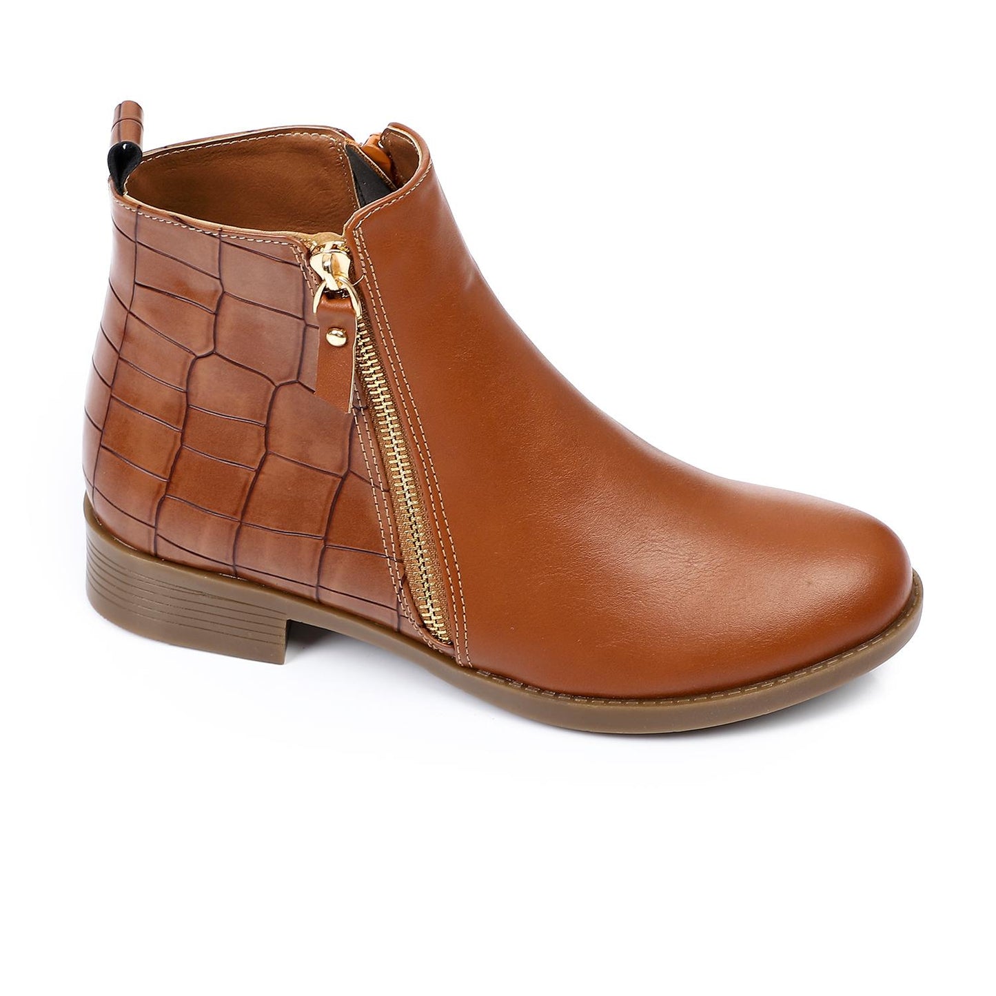 Side Zipper Ankle Boot