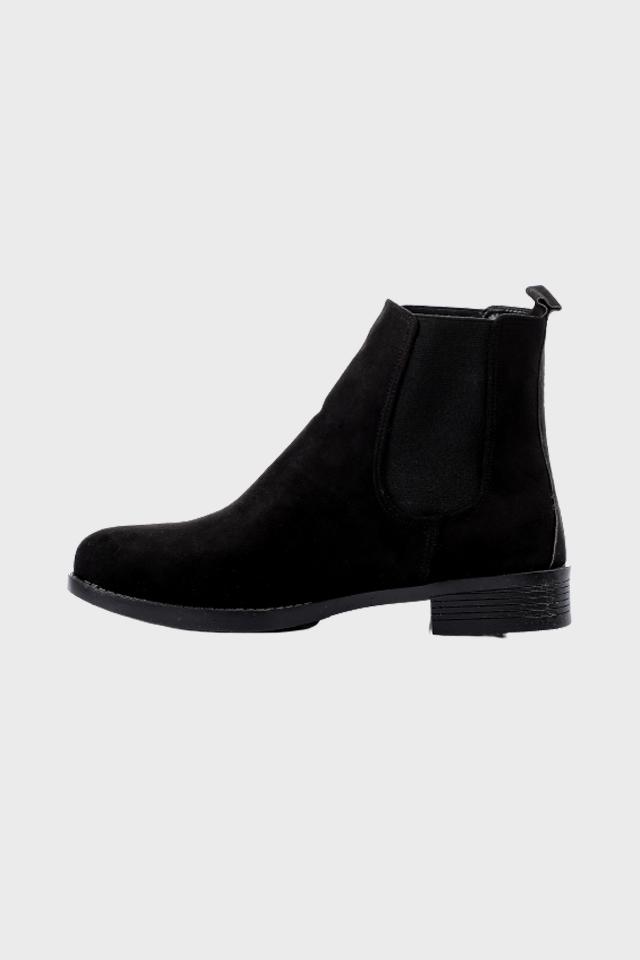 Black Suede Ankle Boot