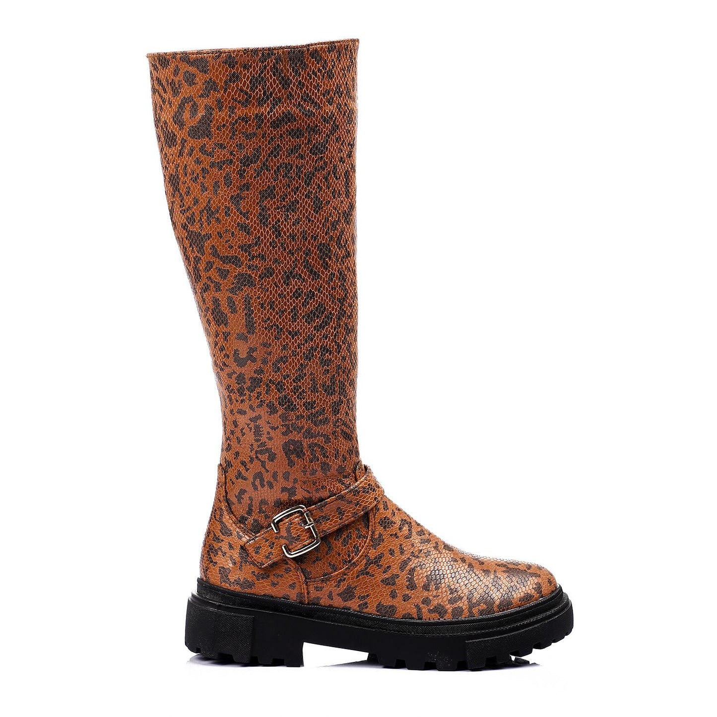 Self-Printed Knee High Boot