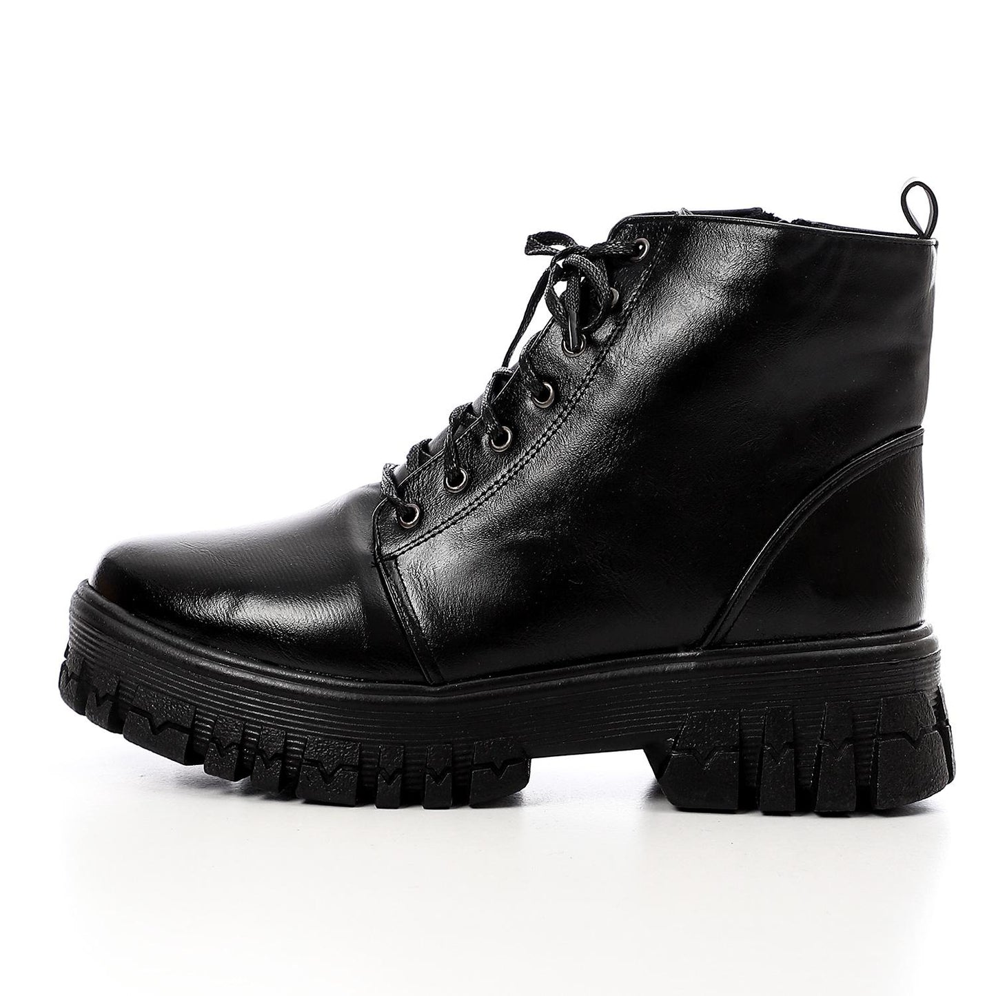 Black Leather Ankle Boot