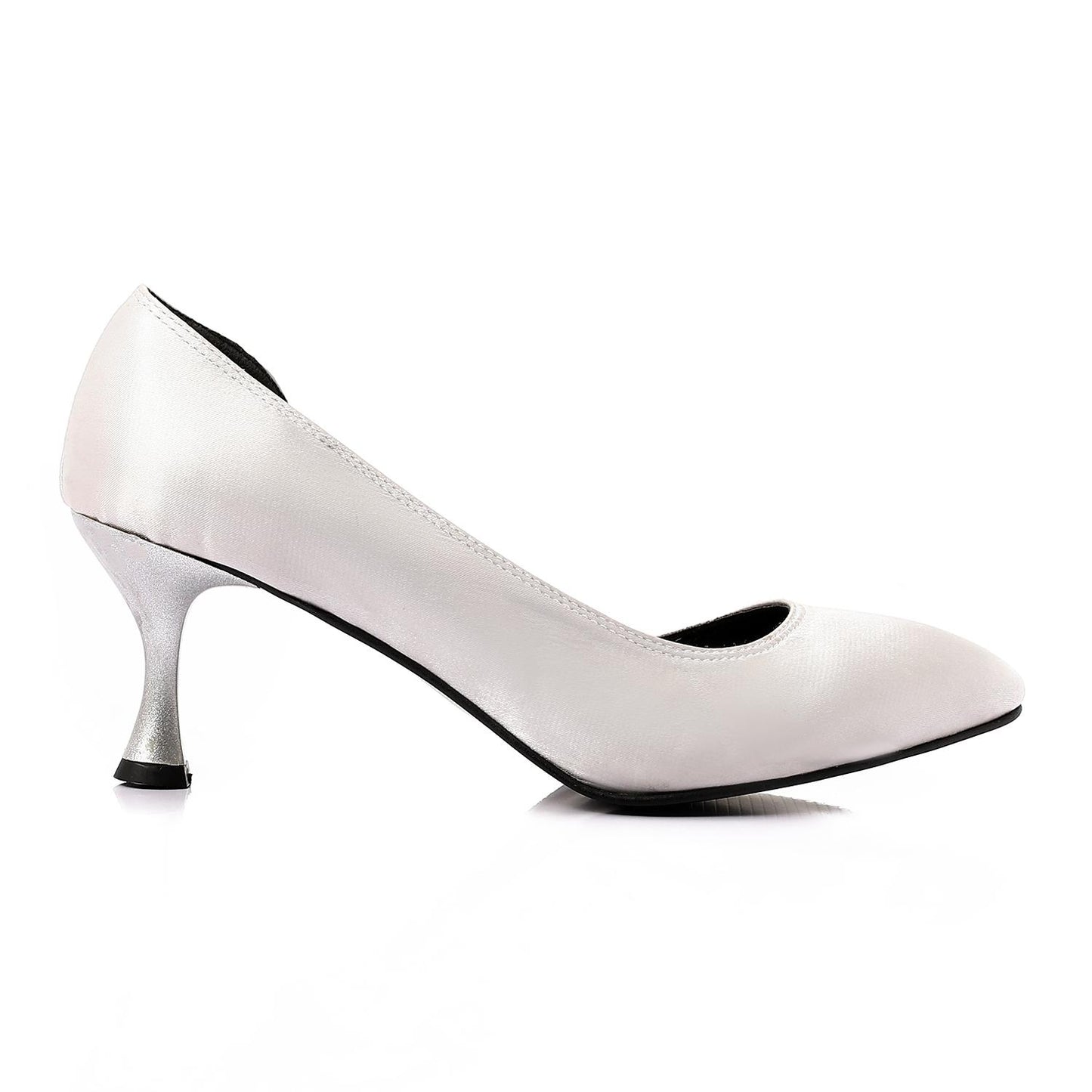 Open Side Satin High Heels