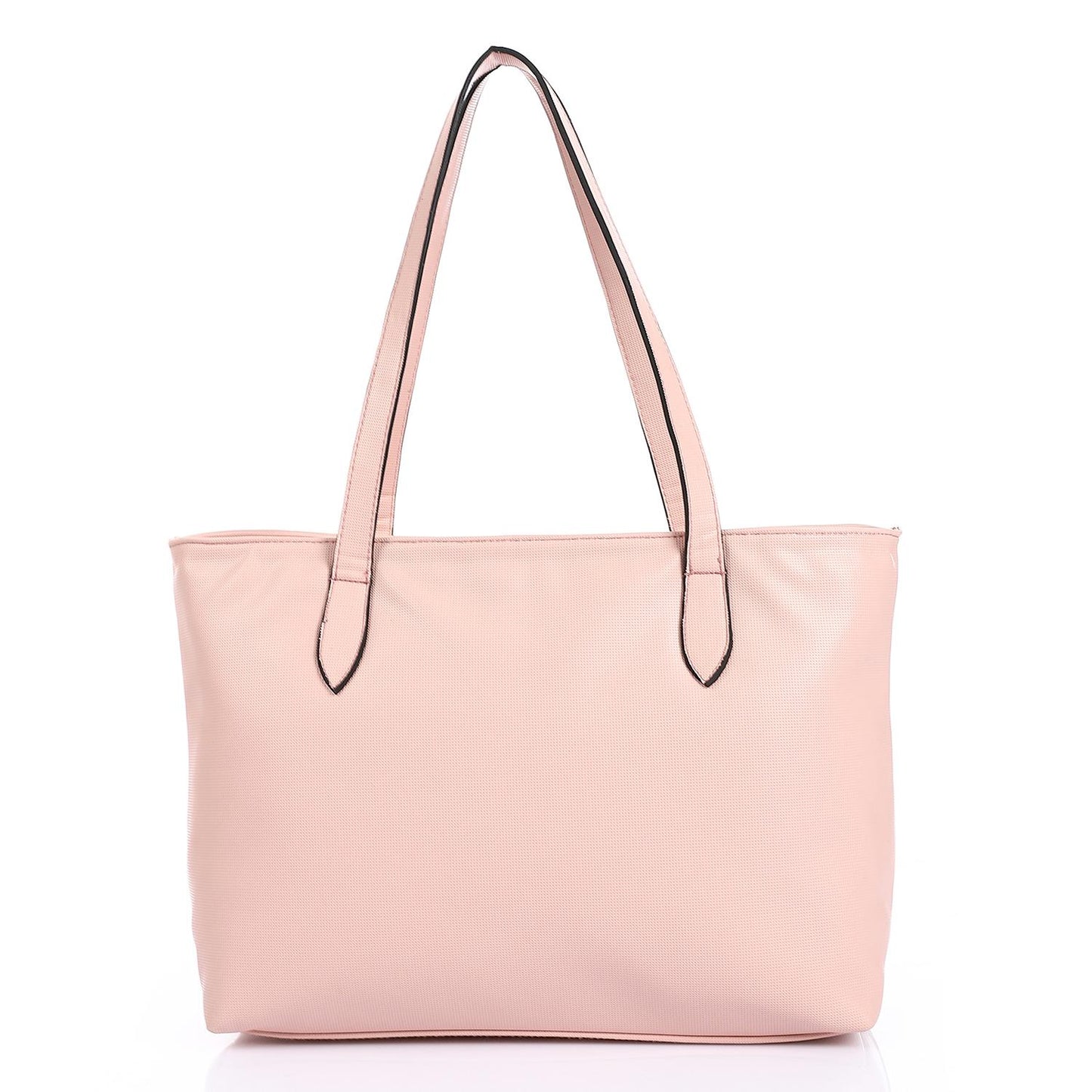 Rose Textured Leather Shoulder Bag