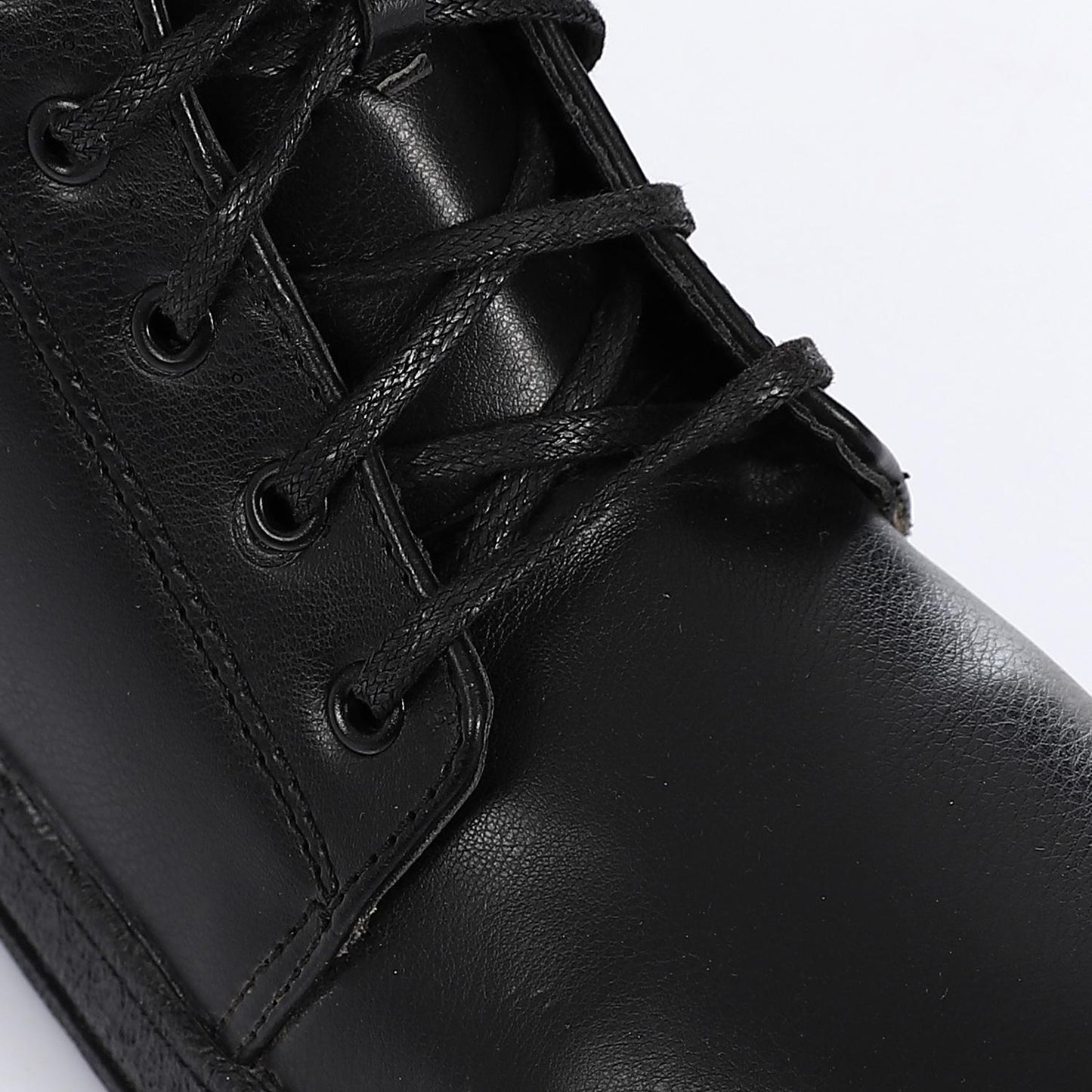 Black Flat Ankle Boot for Girls