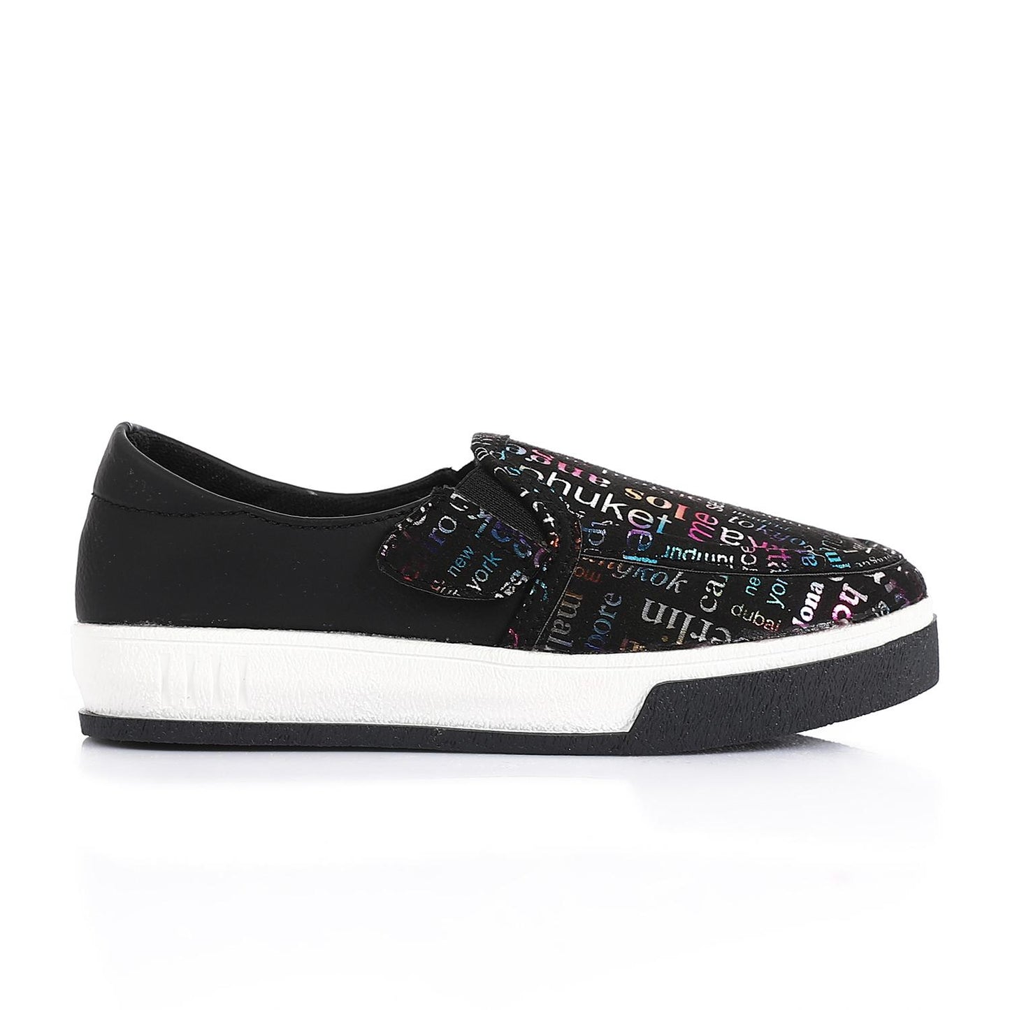 Black Casual Slip-on Shoes for Girls