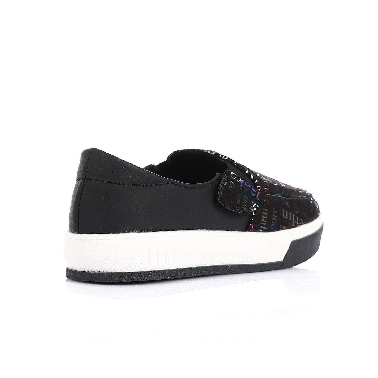 Black Casual Slip-on Shoes for Teen Girls