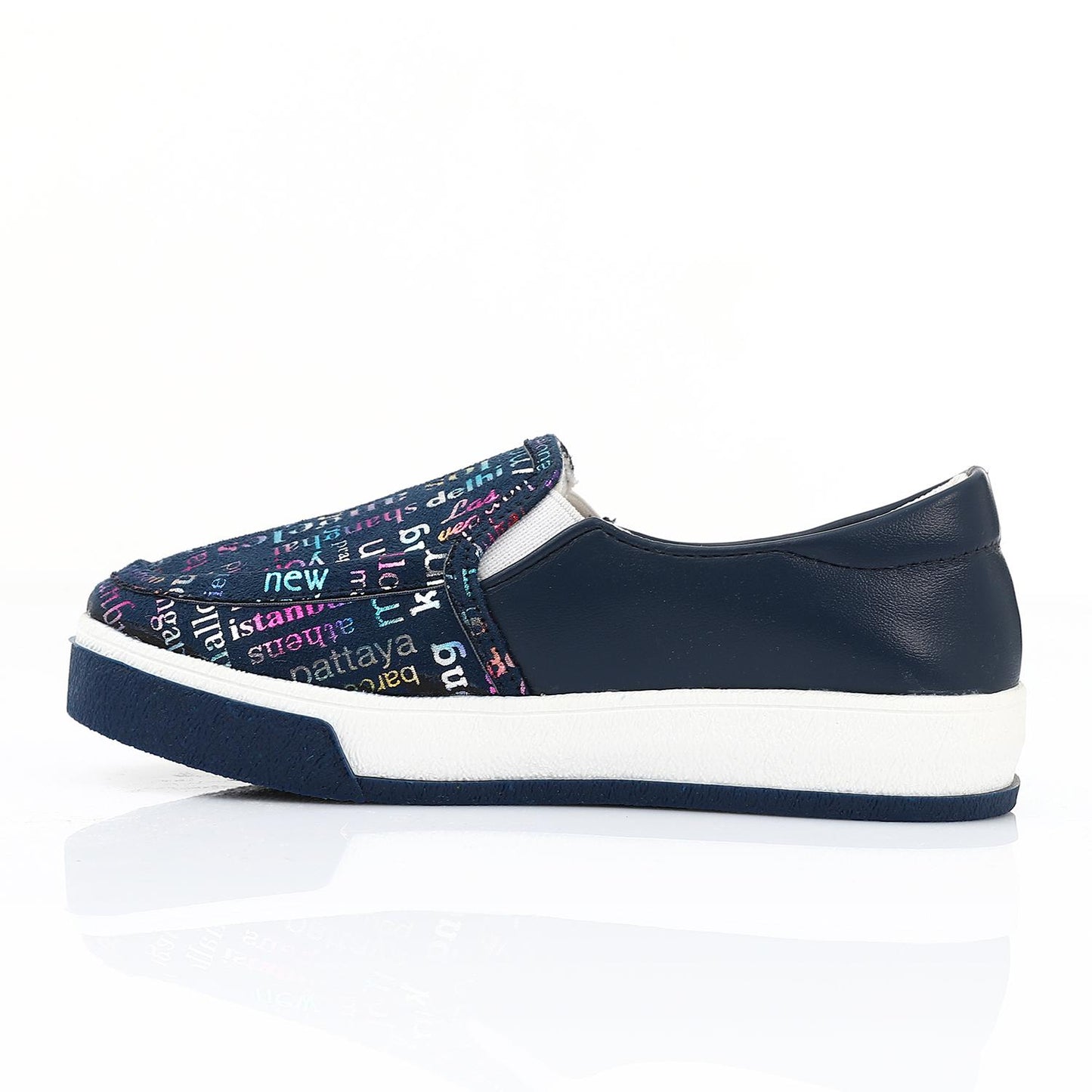 Navy Casual Slip-on Shoes for Teen Girls
