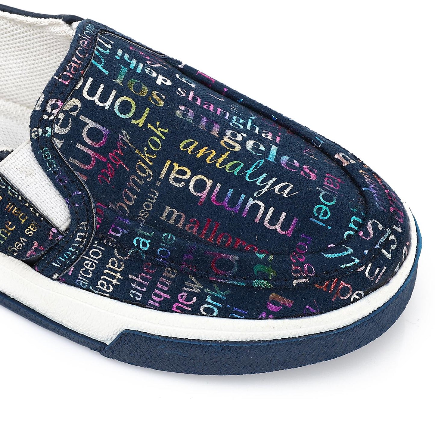 Navy Casual Slip-on Shoes for Teen Girls