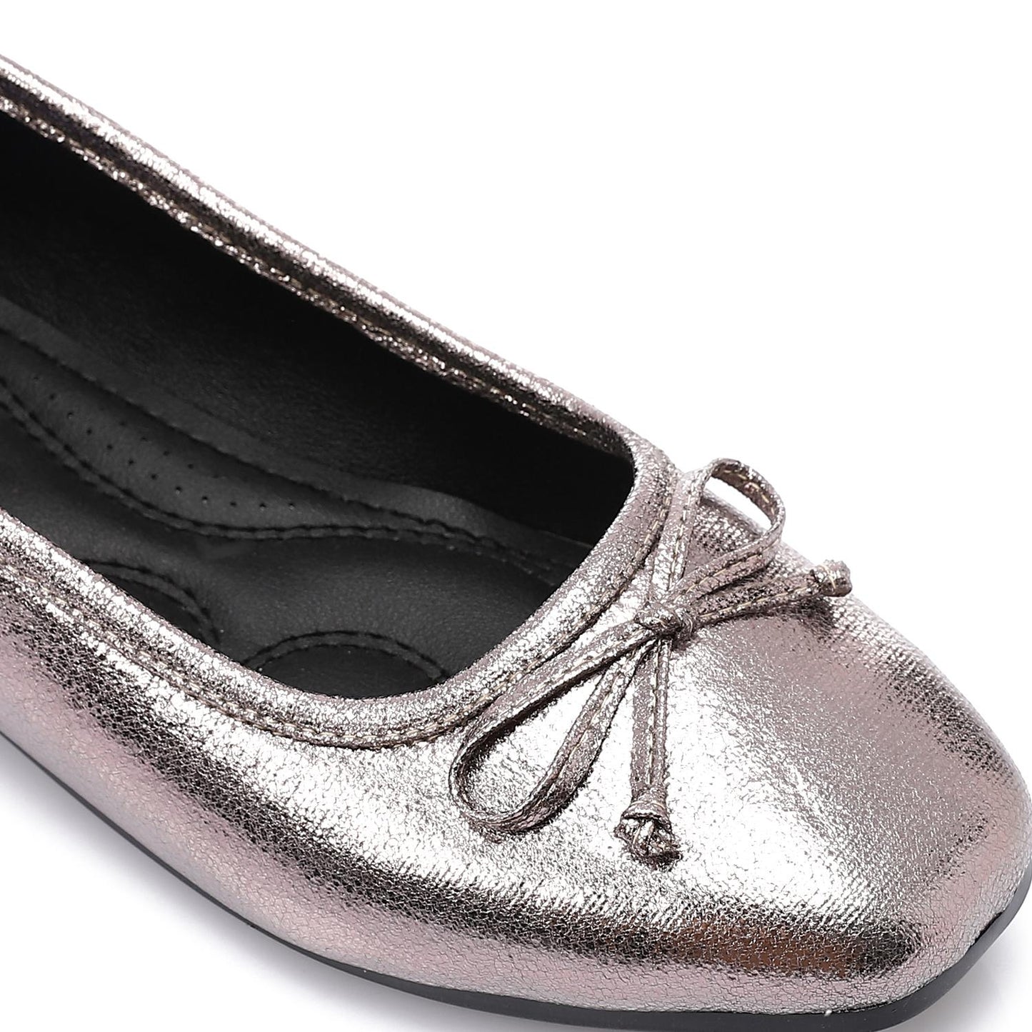 Simple Upper Bow Shiny Ballerina