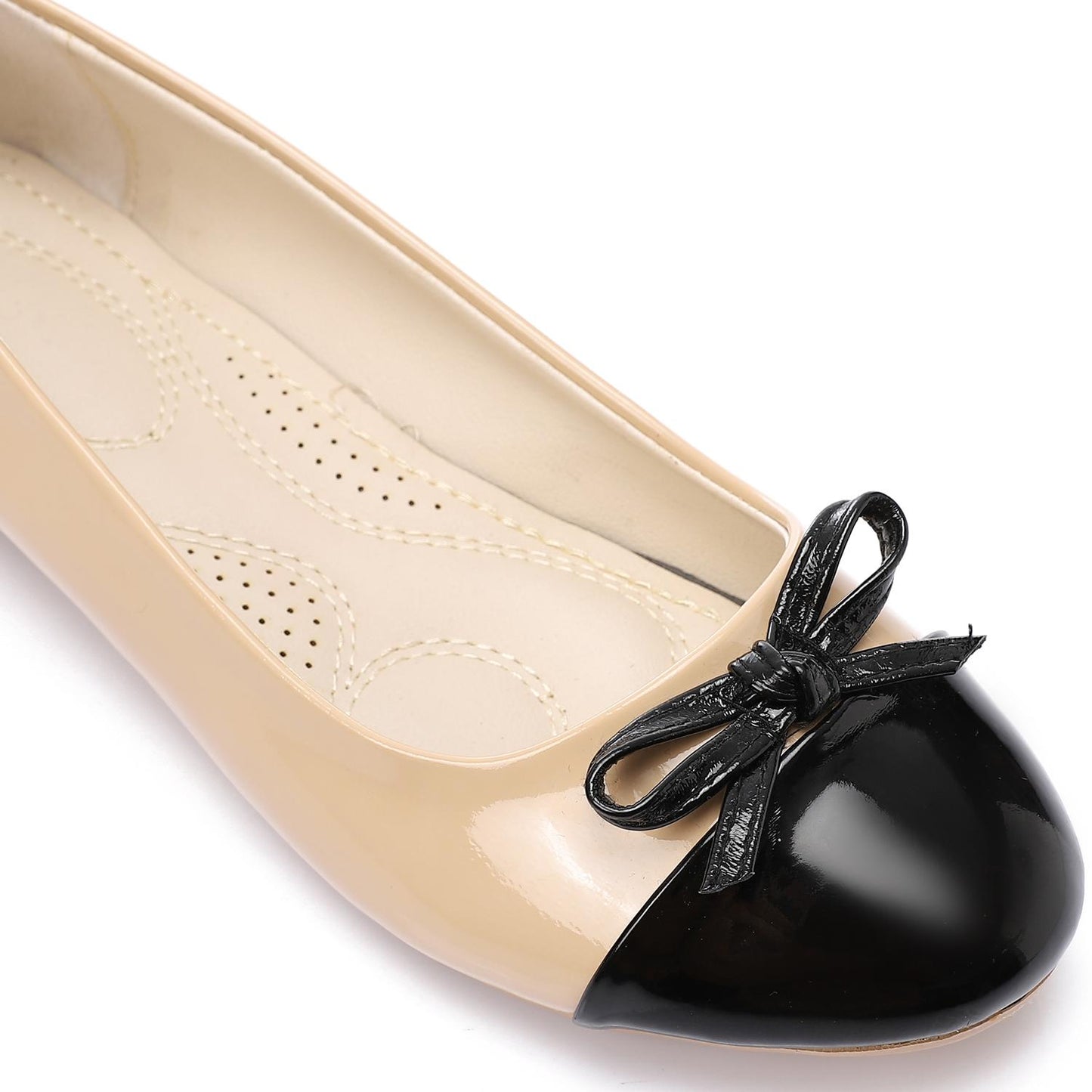 Simple Bow Bi-Tone Ballerina