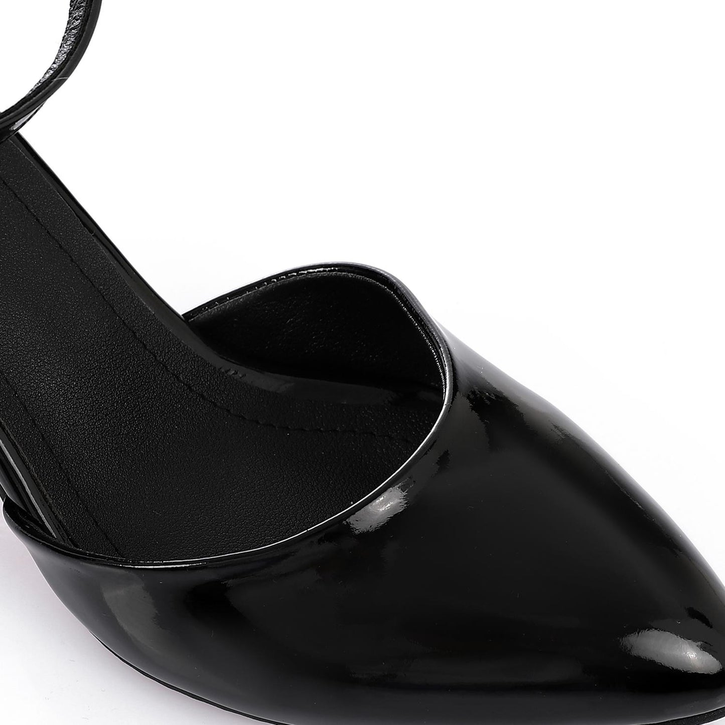 Black Ankle Buckle Verneh High Heels