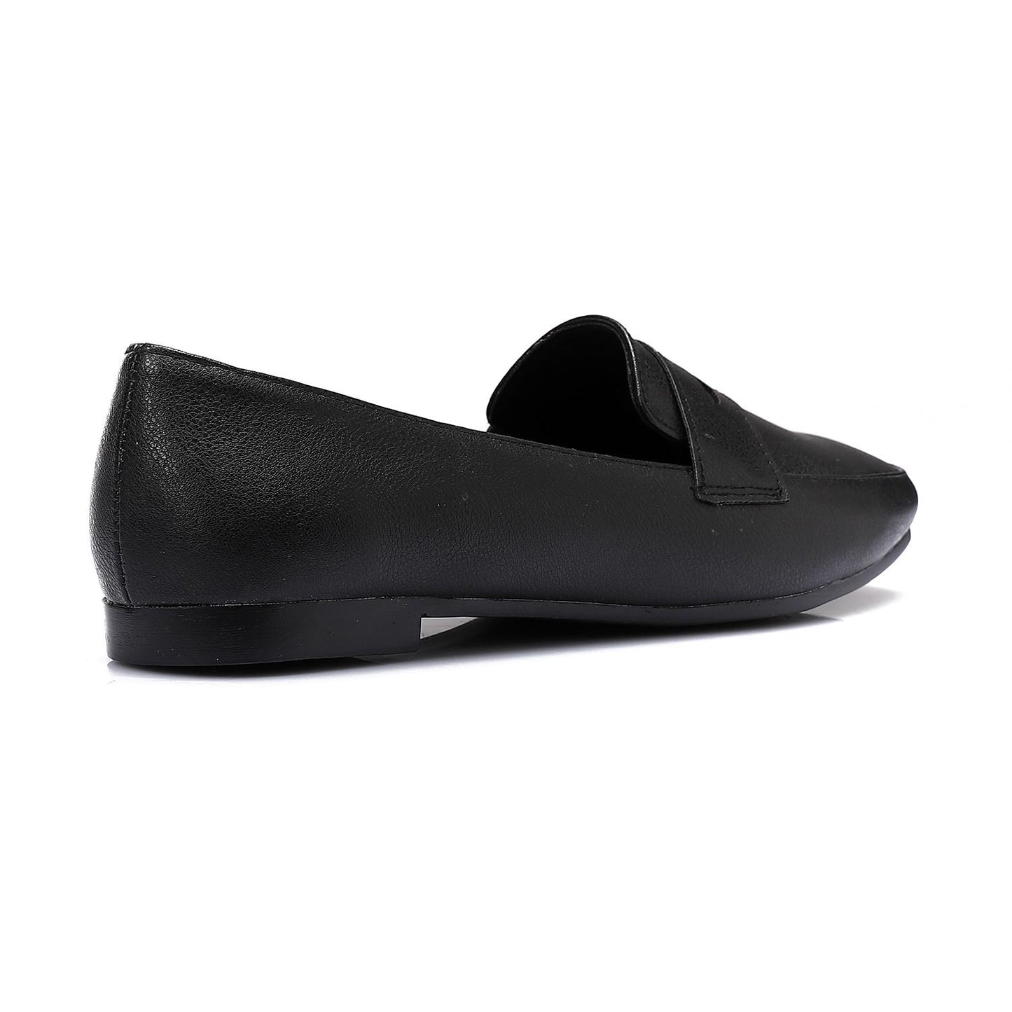 Black Classic Leather Moccasin Shoes