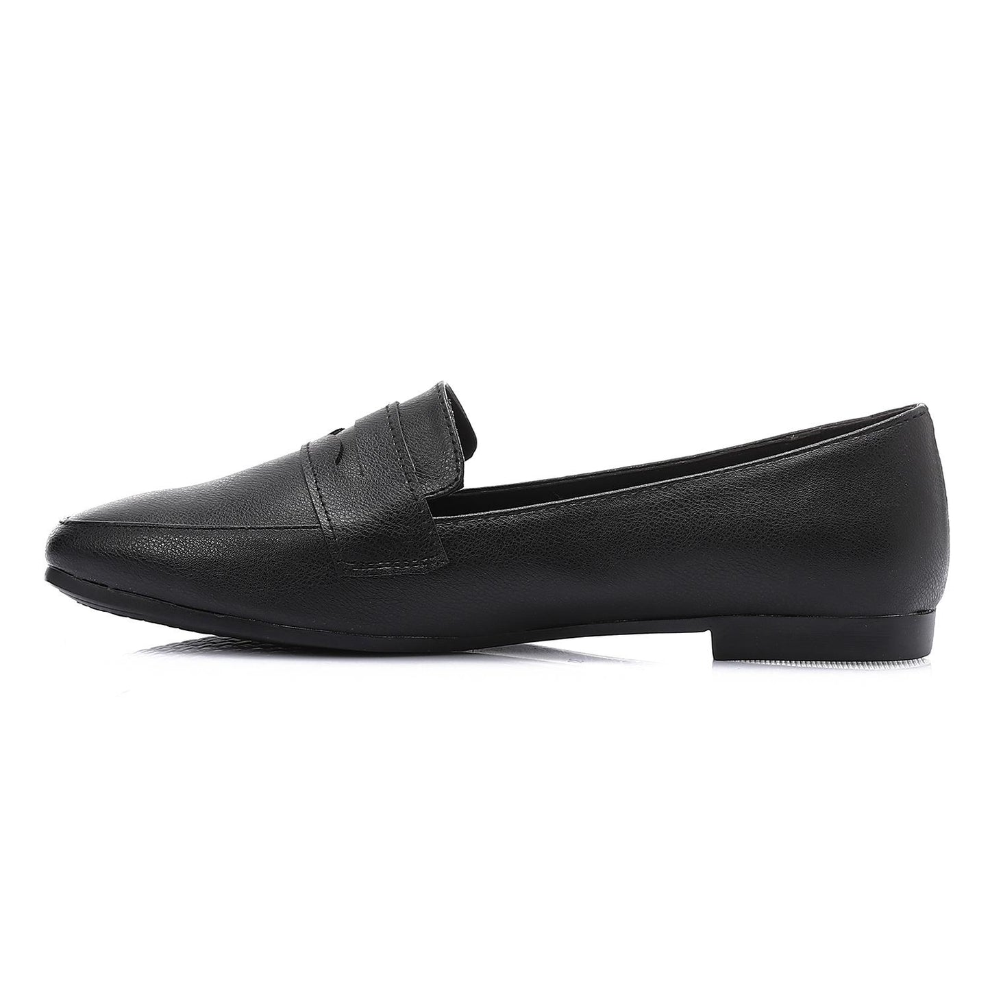 Black Classic Leather Moccasin Shoes
