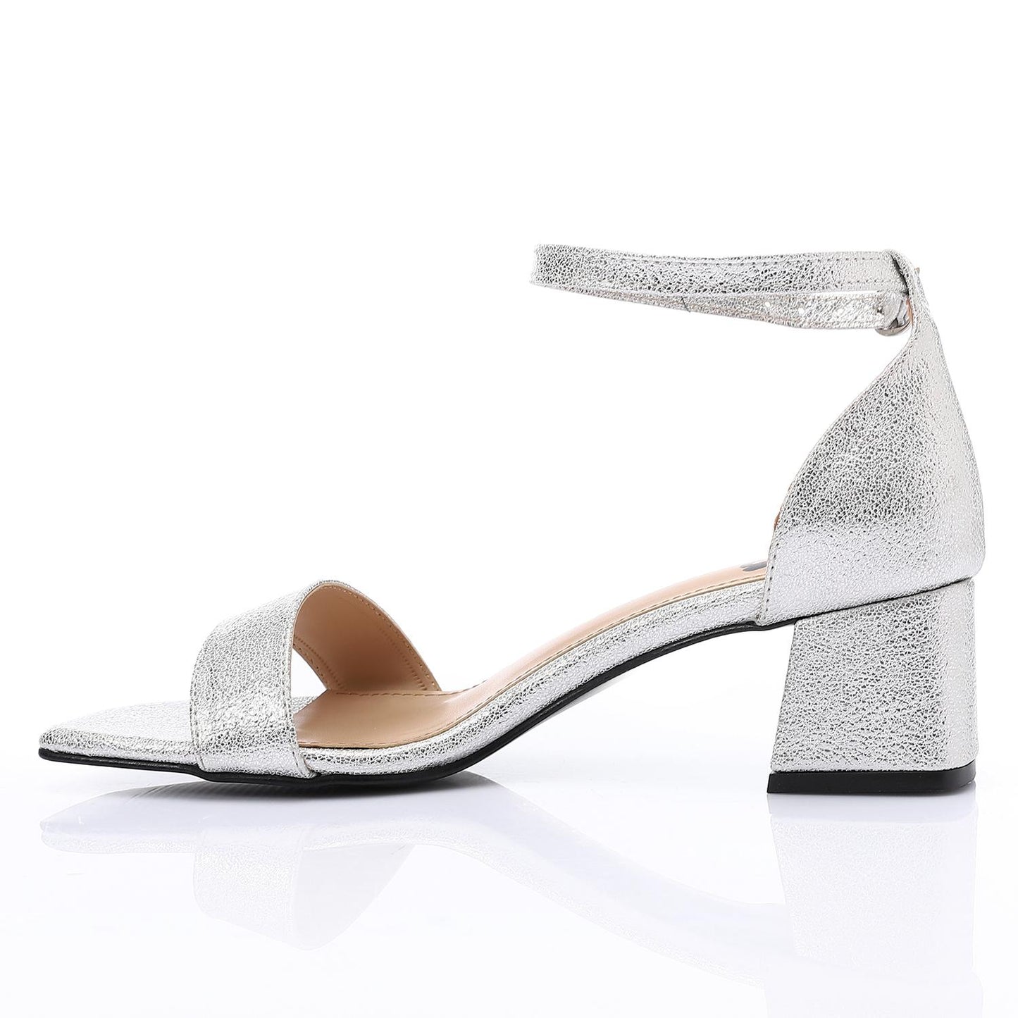 Square Toe Sandal with Block Heel