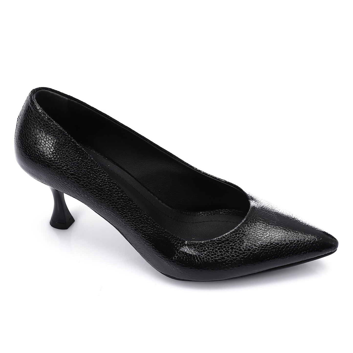 Metallic Leather High Heels