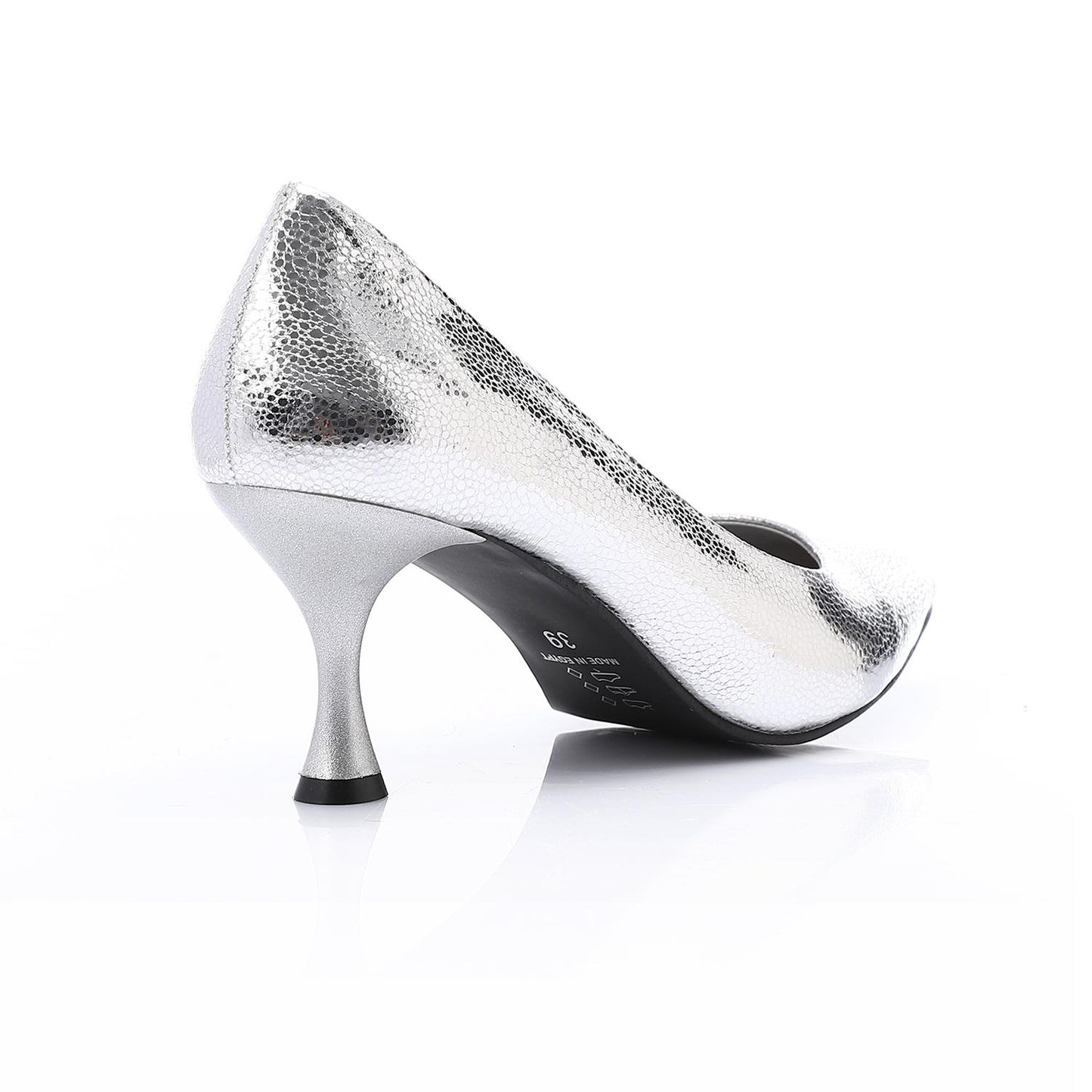 Metallic Leather High Heels