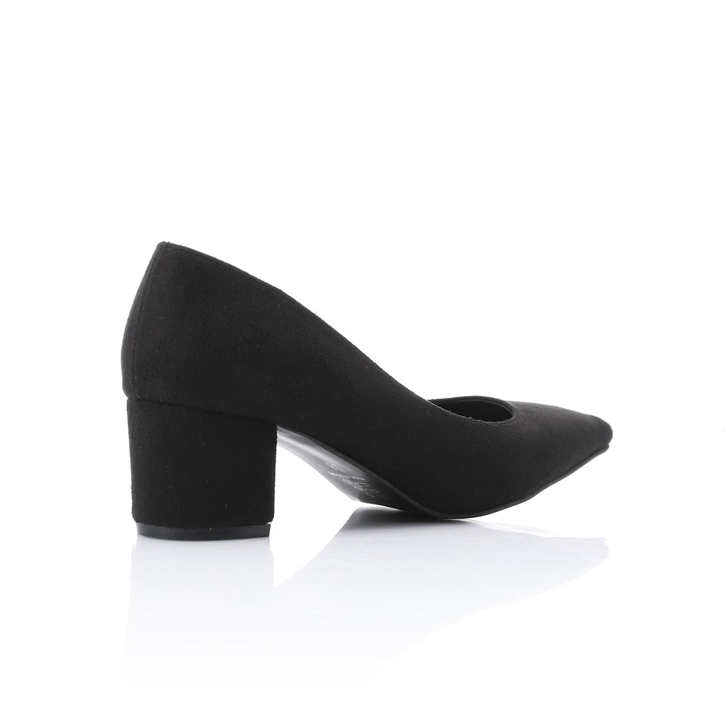 Black Pointed Toe Suede Leather Pumps