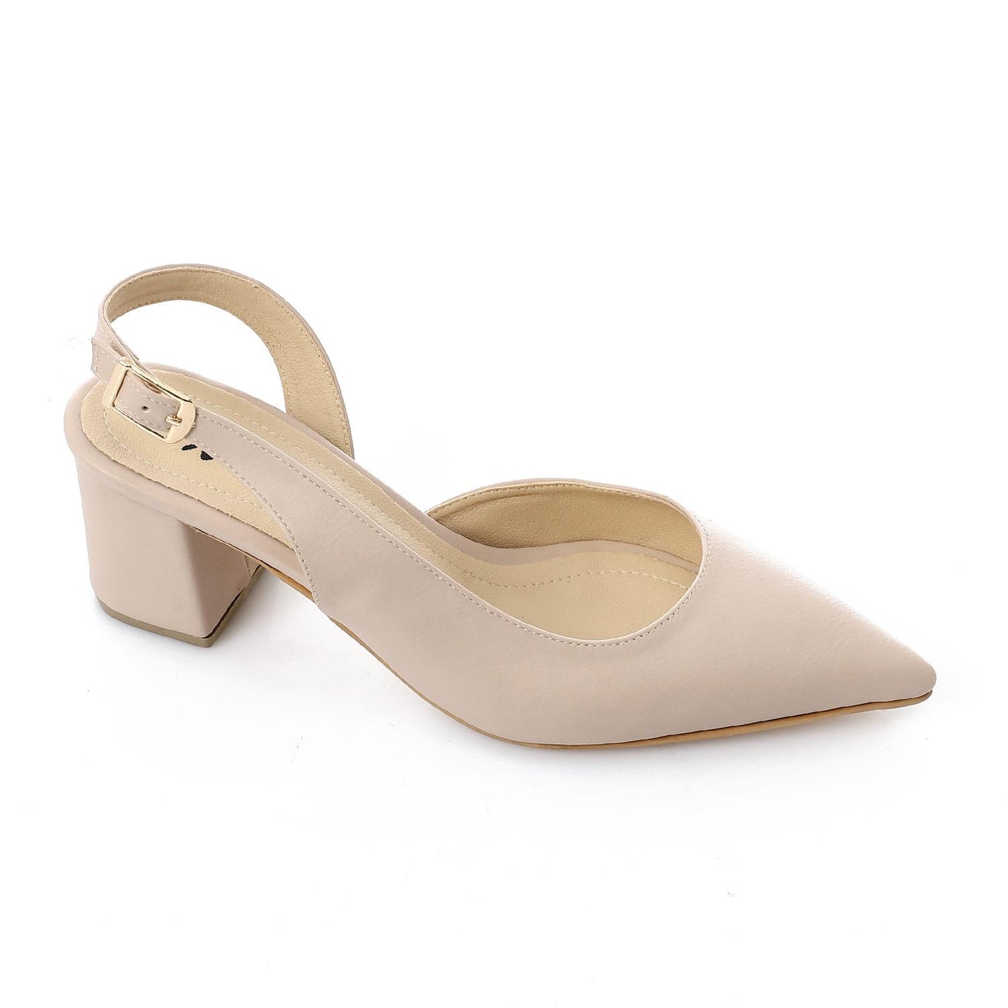 Pointed Toe Block Heels 3cm