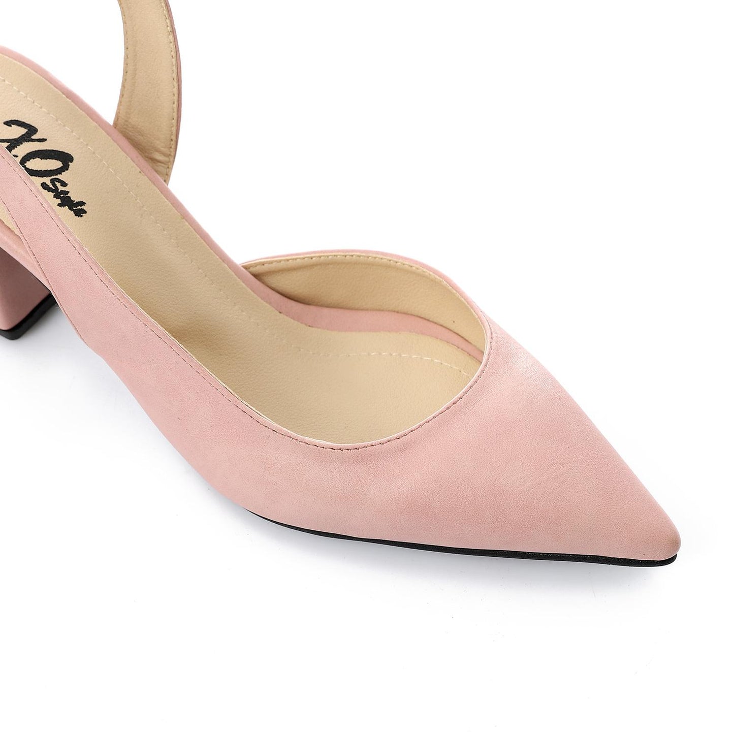 Pointed Toe Block Heels 3cm