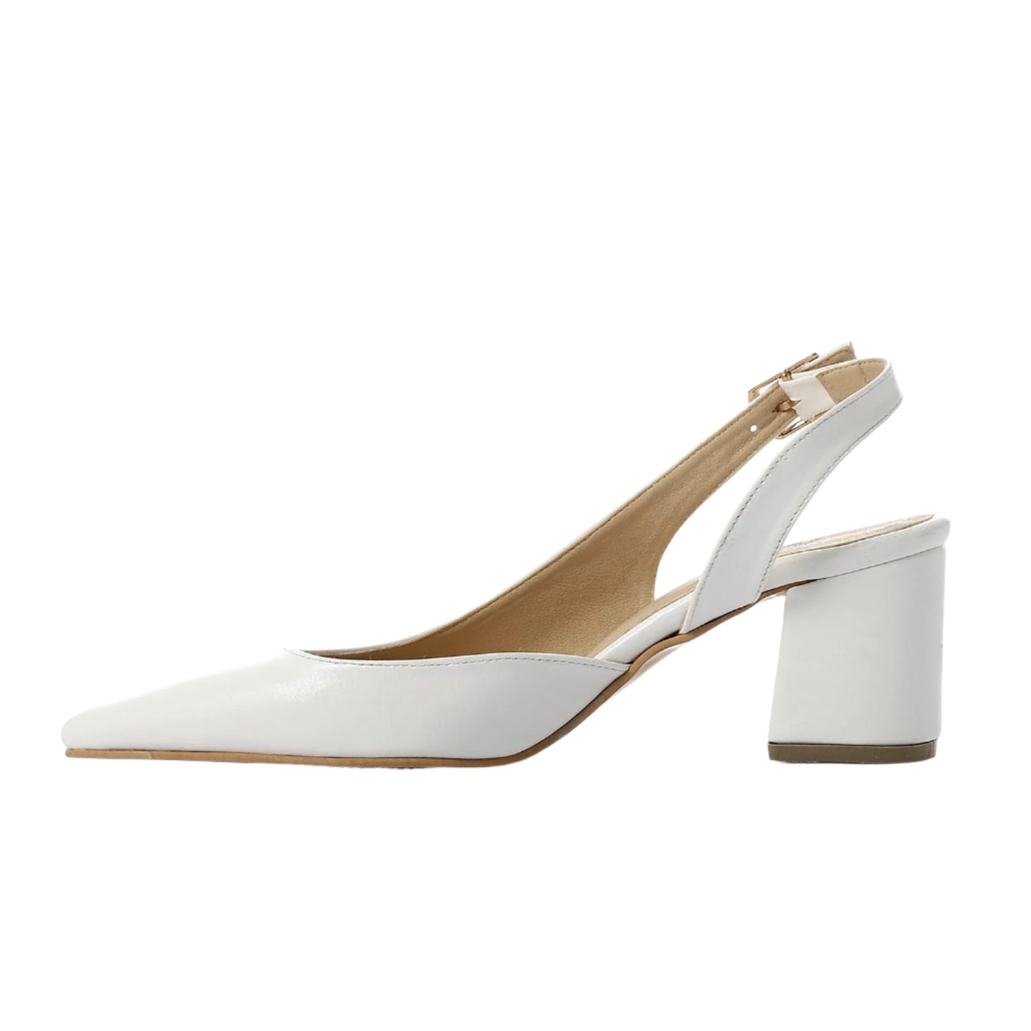 Pointed Toe Block Heels 3cm
