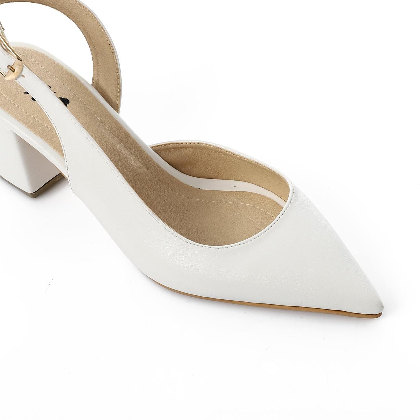 Pointed Toe Block Heels 3cm