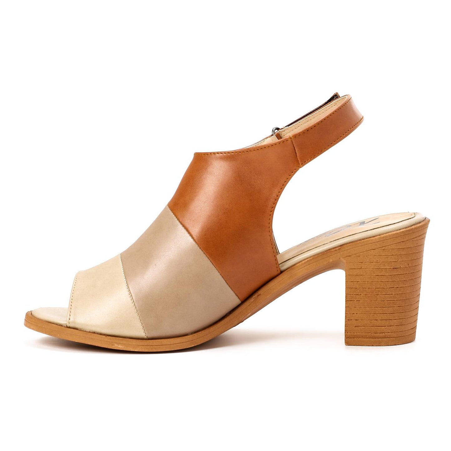 Tri-Tone Heeled Sandal