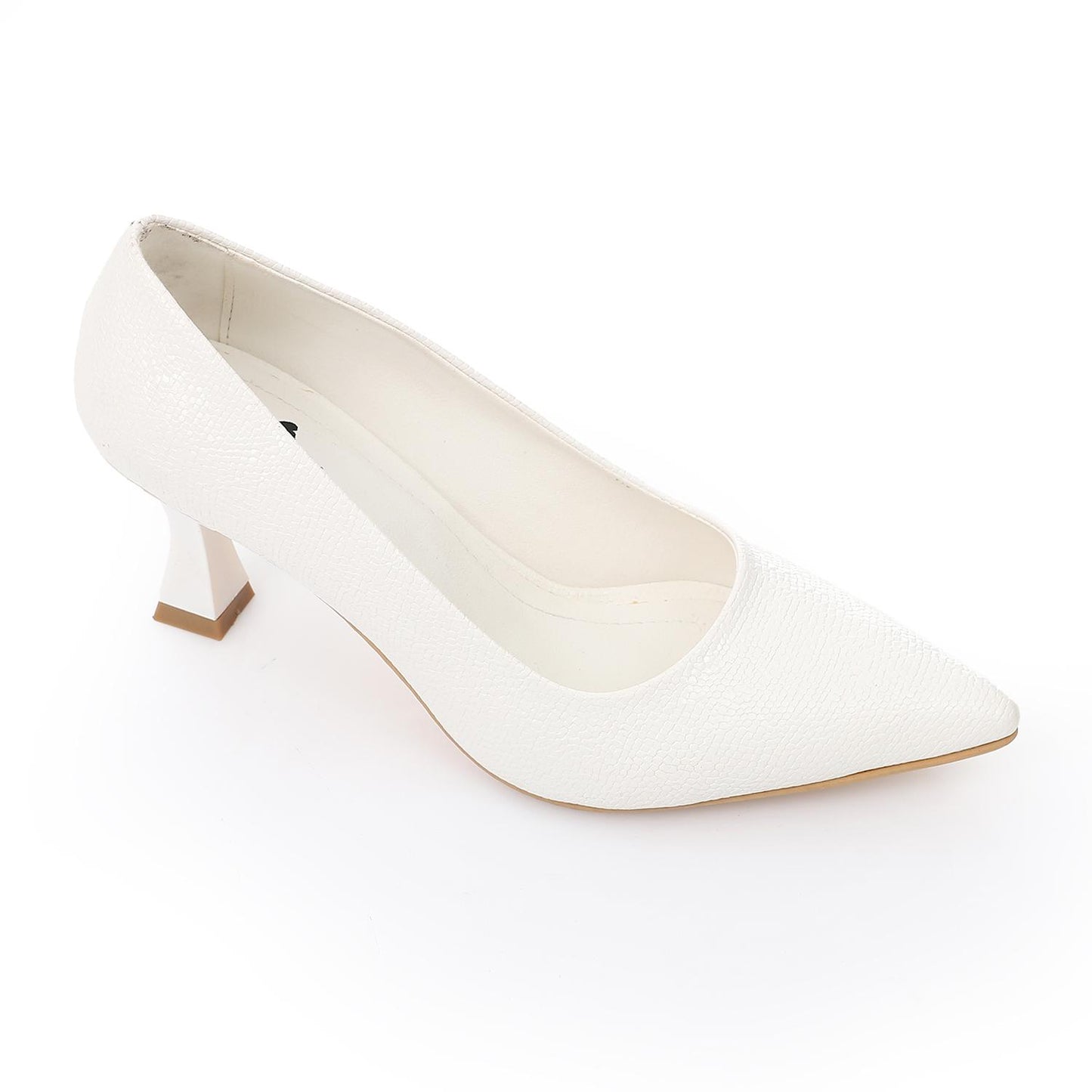 White Elegant Pointed Toe Pumps