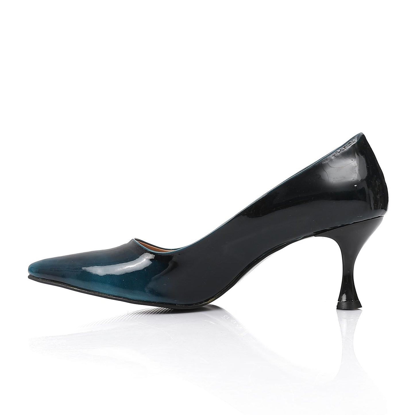 Navy Sleek Patent Leather Pumps
