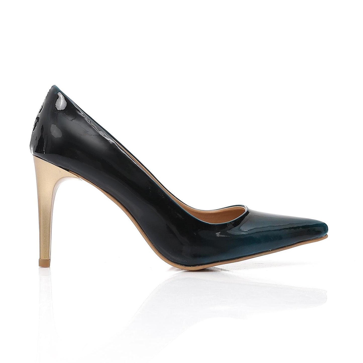 Navy Patent Leather Stiletto High Heels