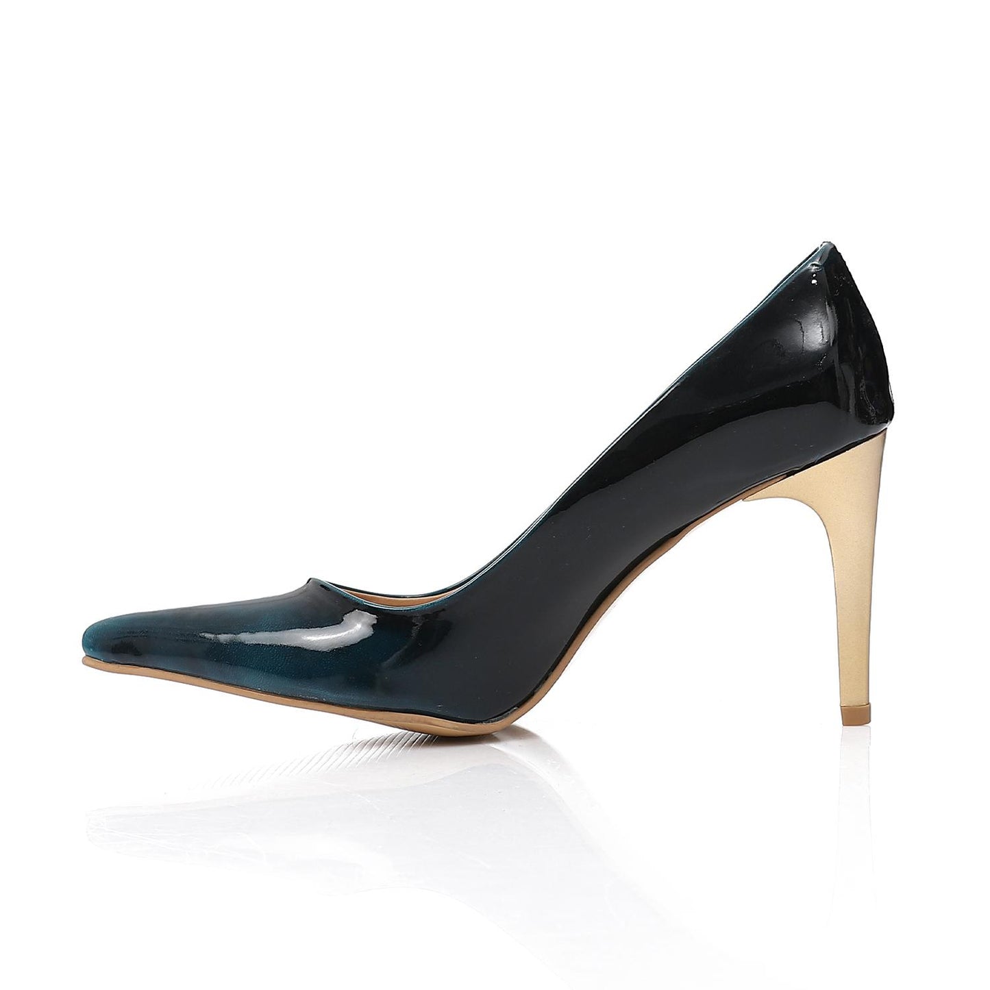Navy Patent Leather Stiletto High Heels
