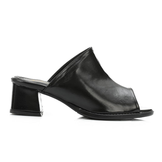 High Heel Mule Sandals Elegant Pointed Toe - 3 CM