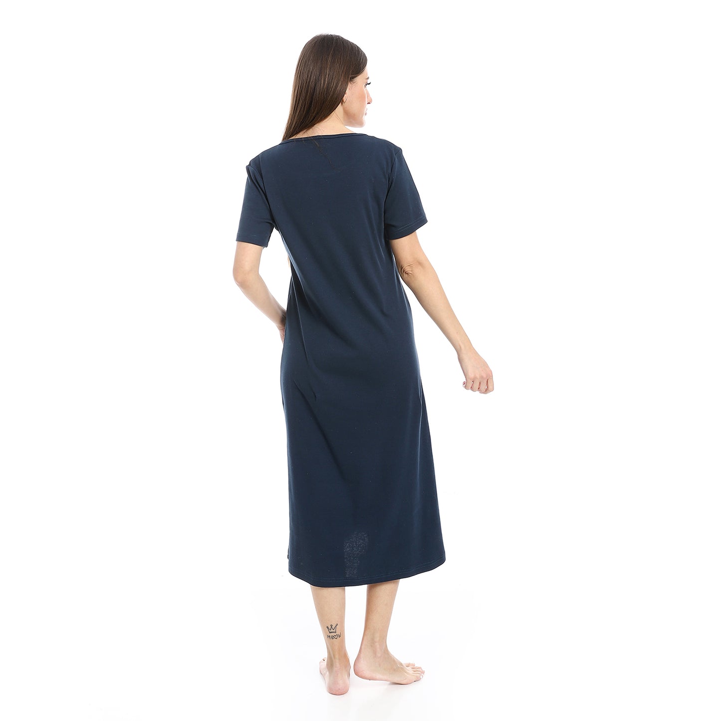 Short Sleeve Printed Nightgown
