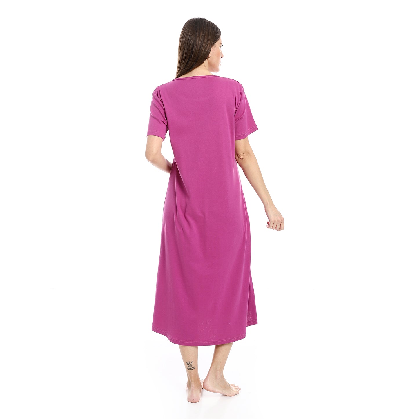 Short Sleeve Printed Nightgown