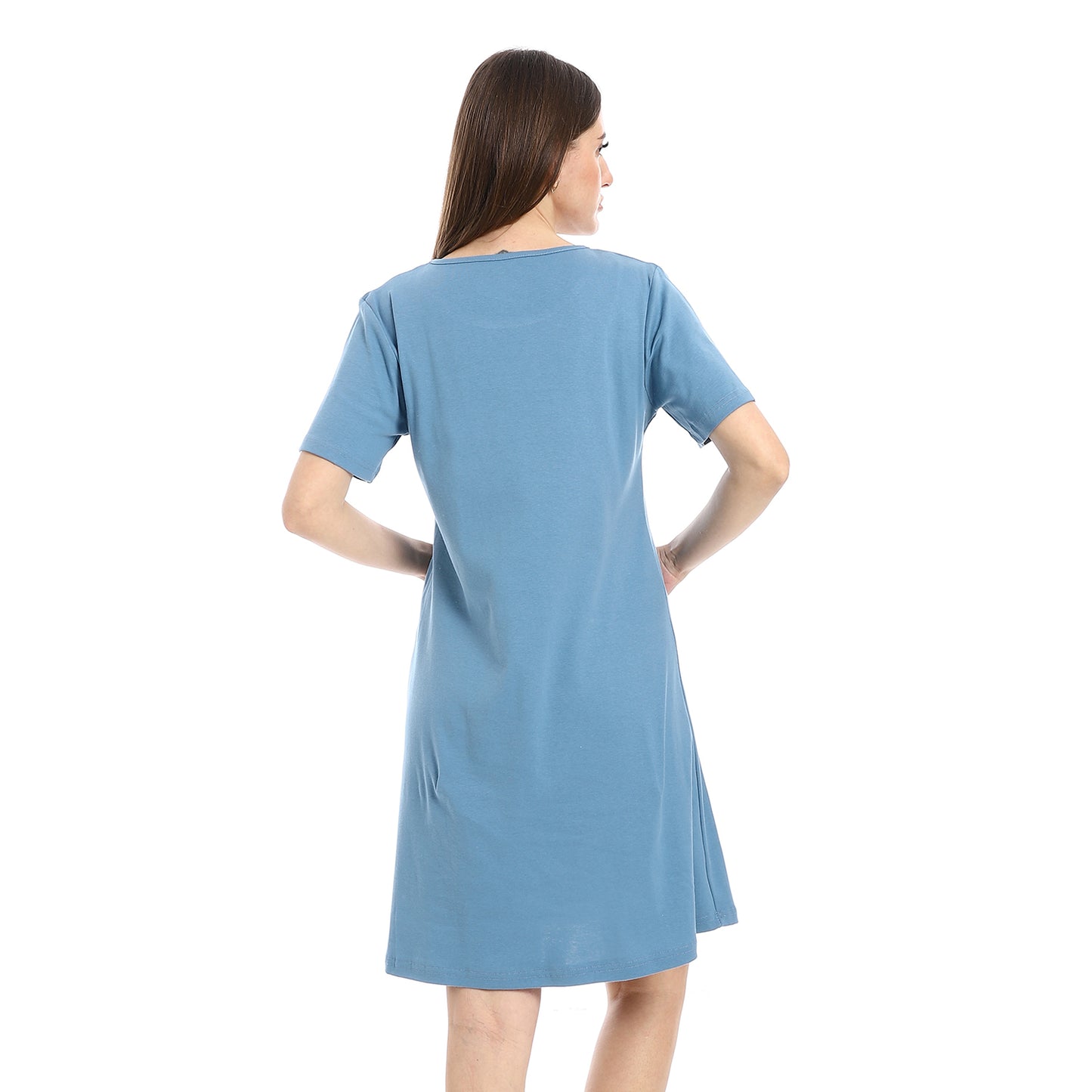 Printed Short Sleeve Nightgown