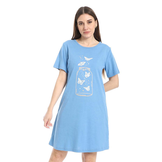 Short Sleeve Printed Sleepshirt