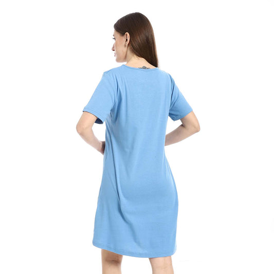 Short Sleeve Printed Sleepshirt