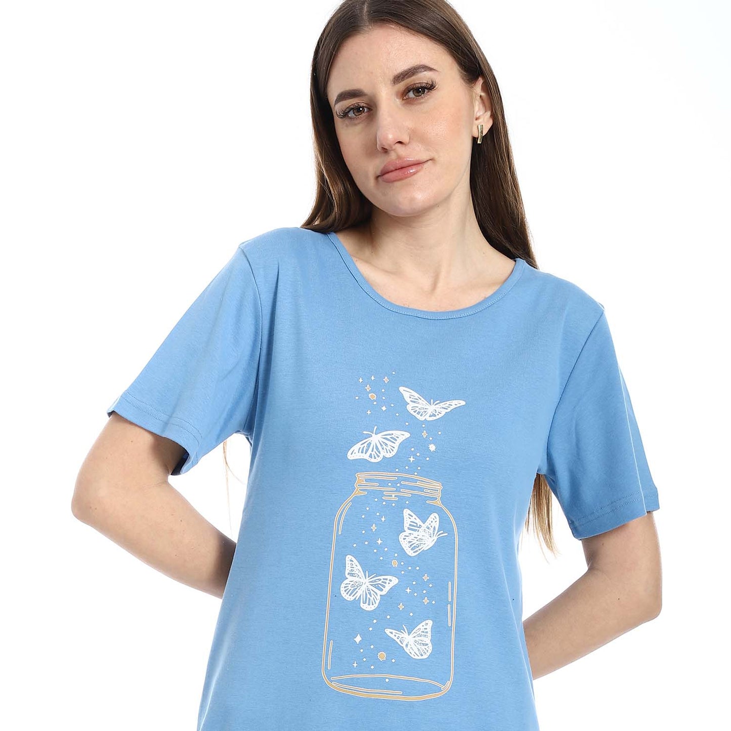 Short Sleeve Printed Sleepshirt