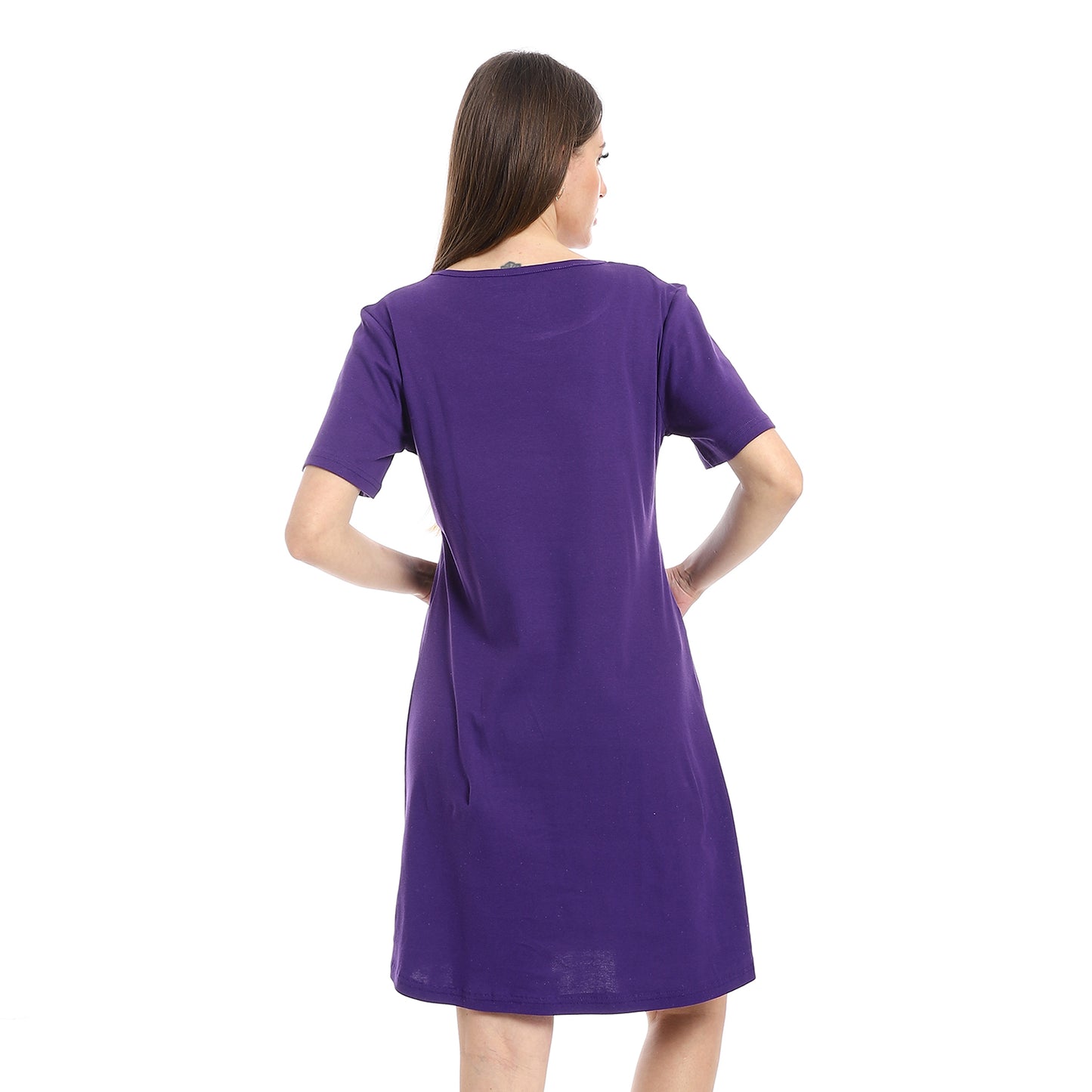 Printed Short Sleeve Nightgown