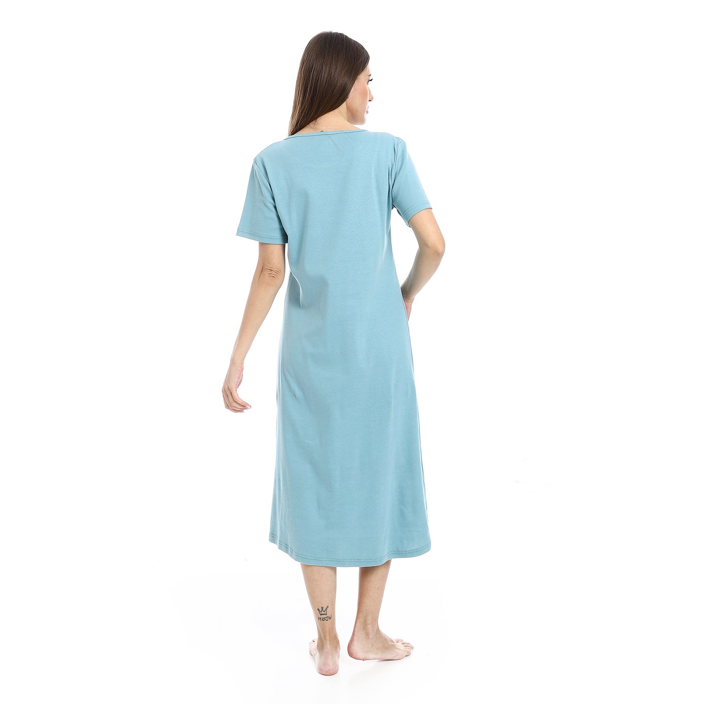 Printed Short Sleeve Nightgown