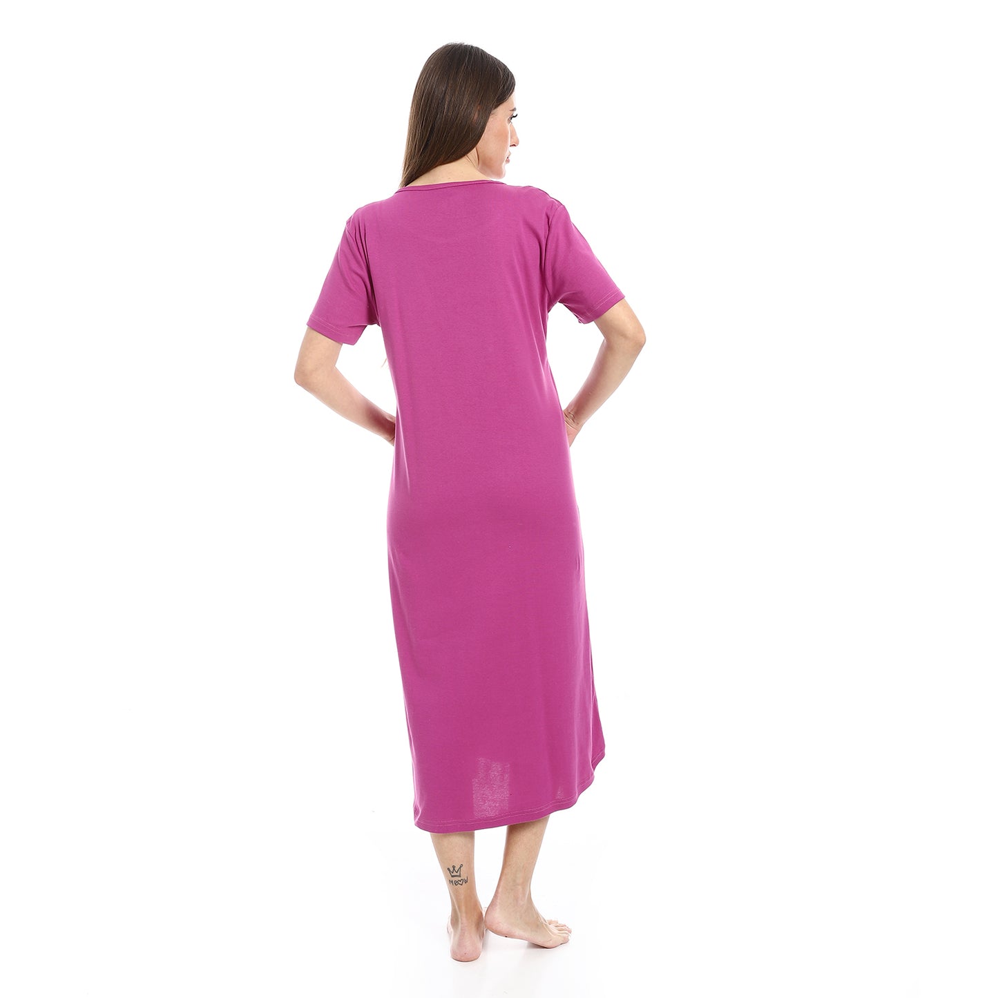 Printed Short Sleeve Nightgown