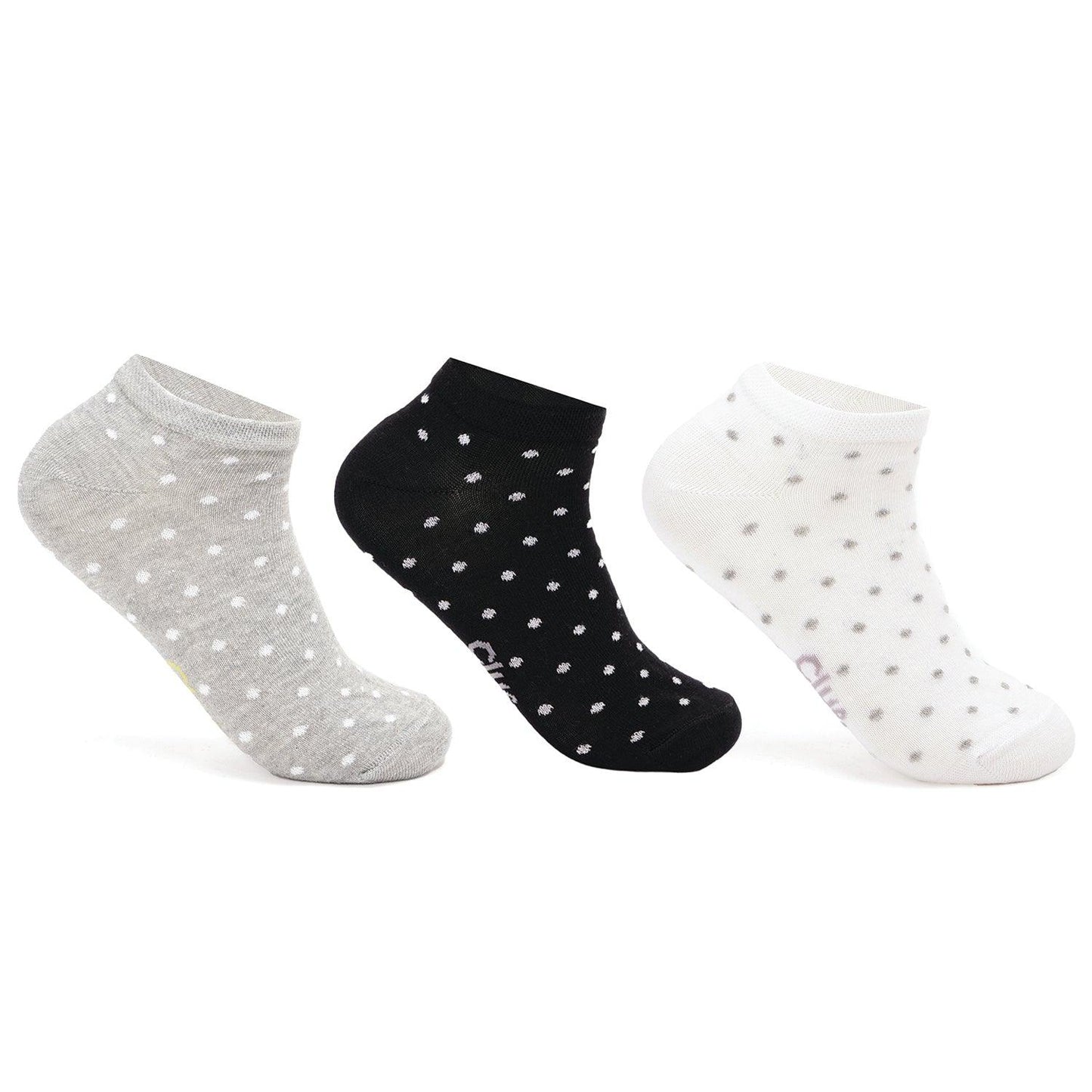 3 Pairs of Dotted Cotton Socks