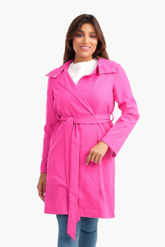 سترة صيفية خفيفة الوزن مع حزام ربط