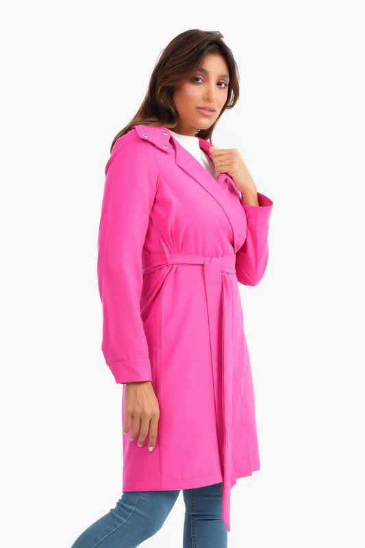 سترة صيفية خفيفة الوزن مع حزام ربط