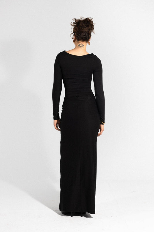 Long Skirt - Black - Carina - كارينا