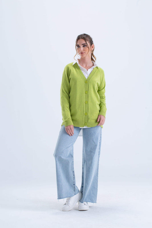 كارديجان صوف بأكمام طويلة