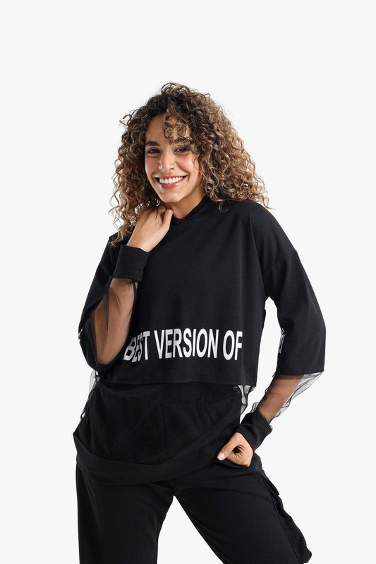 Lounge T-Shirt with Tulle - Carina - ??’????????ñ??�ÿ??ƒ?ÿ????