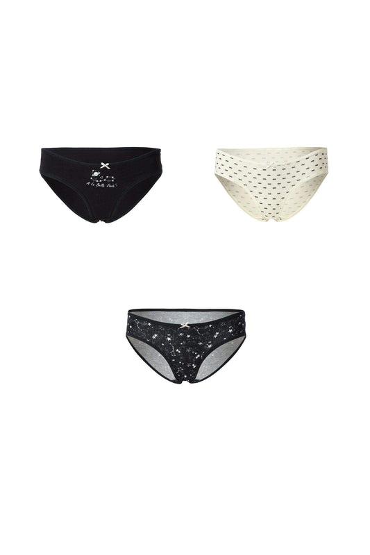 Pack of 3 Cotton Bikini Panties - Carina - ??’????????ñ??�ÿ??ƒ?ÿ????