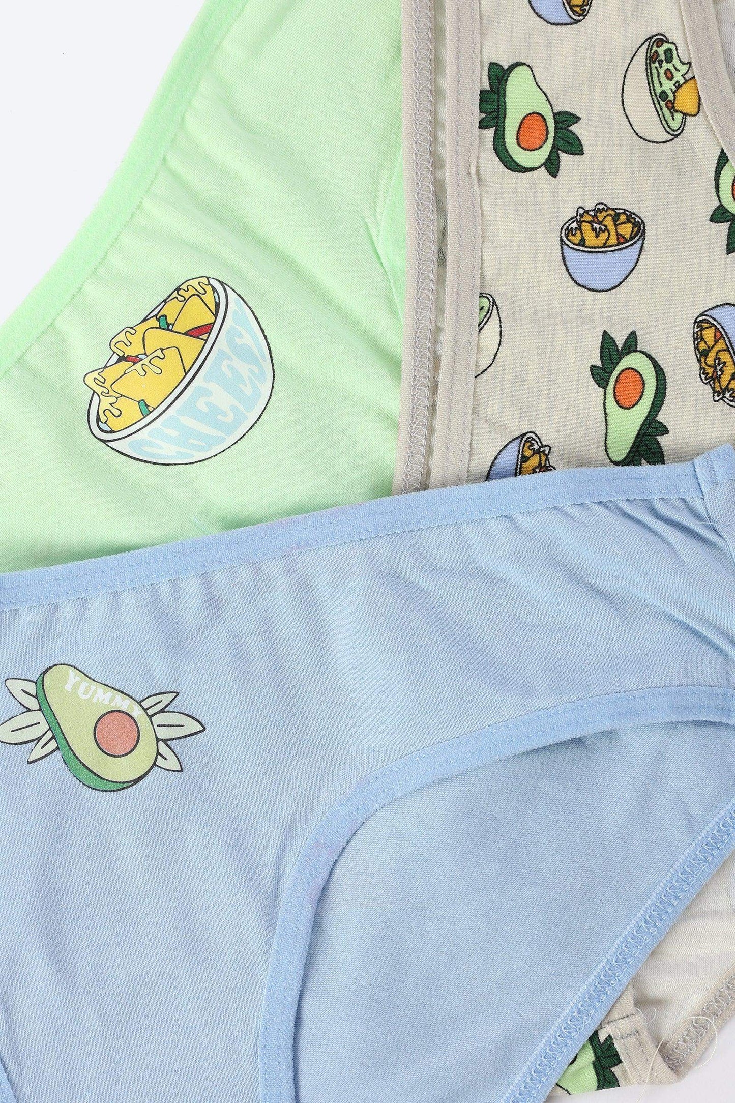 مجموعة من 3 سراويل بيكيني قطنية